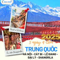 |2025| Tour Charter Cát Bi - Lệ Giang - Đại Lý - Shangrila 5N4D