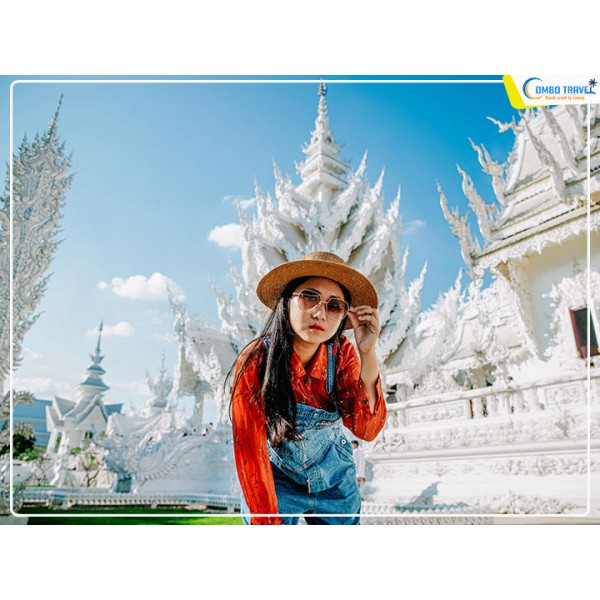 Wat Rong Khun - Ngôi đền tuyệt đẹp dưới bầu trời mây ở Chiang Rai, Thái Lan