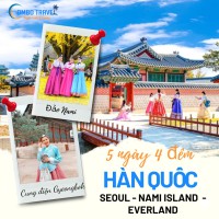 Tour Du Lịch Hàn Quốc: Đảo Nami - Tháp Namsan - Everland 5N4D từ Hà Nội